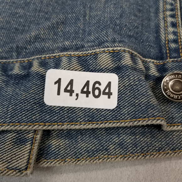 Old School Denim Jean Jacket Womens Size Small Blue Cotton 90s 80s Style - Picture 8 of 8